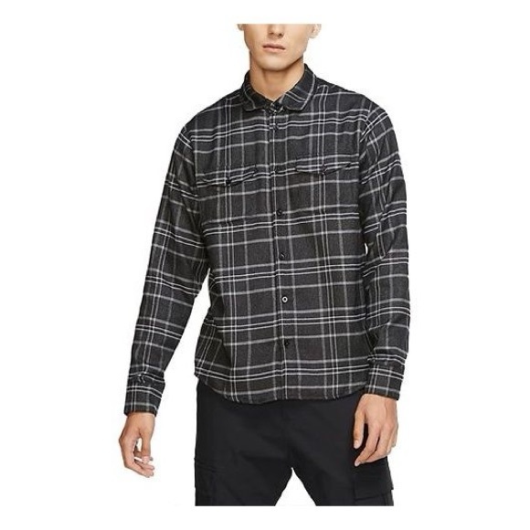 Nike Other - Nike SB Skateboard Plaid Skateboard Casual button up Shirt Jacket Black size M